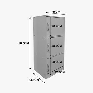 Ντουλάπι-στήλη Soline  λευκό 40x34.5x90.5εκ - Pakobazaar