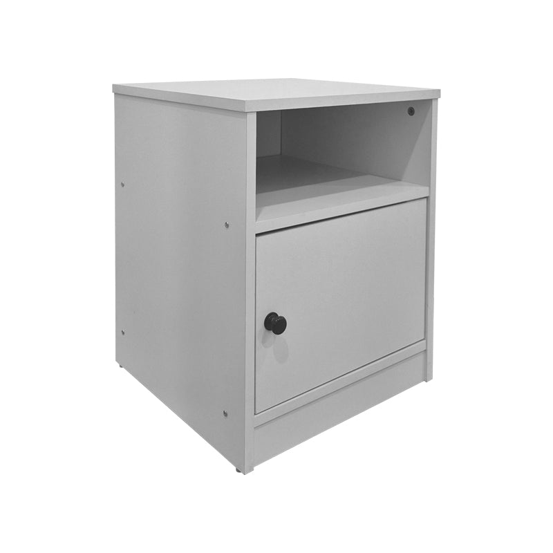 Κομοδίνο Lenea  λευκό 40x40x50εκ - Pakobazaar