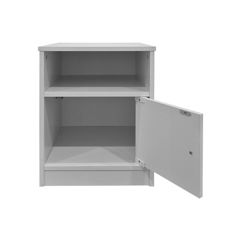 Κομοδίνο Lenea  λευκό 40x40x50εκ - Pakobazaar