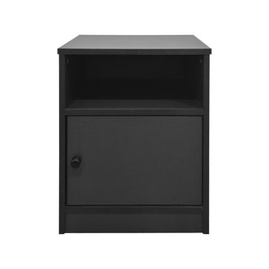 Κομοδίνο Lenea  ανθρακί 40x40x50εκ - Pakobazaar