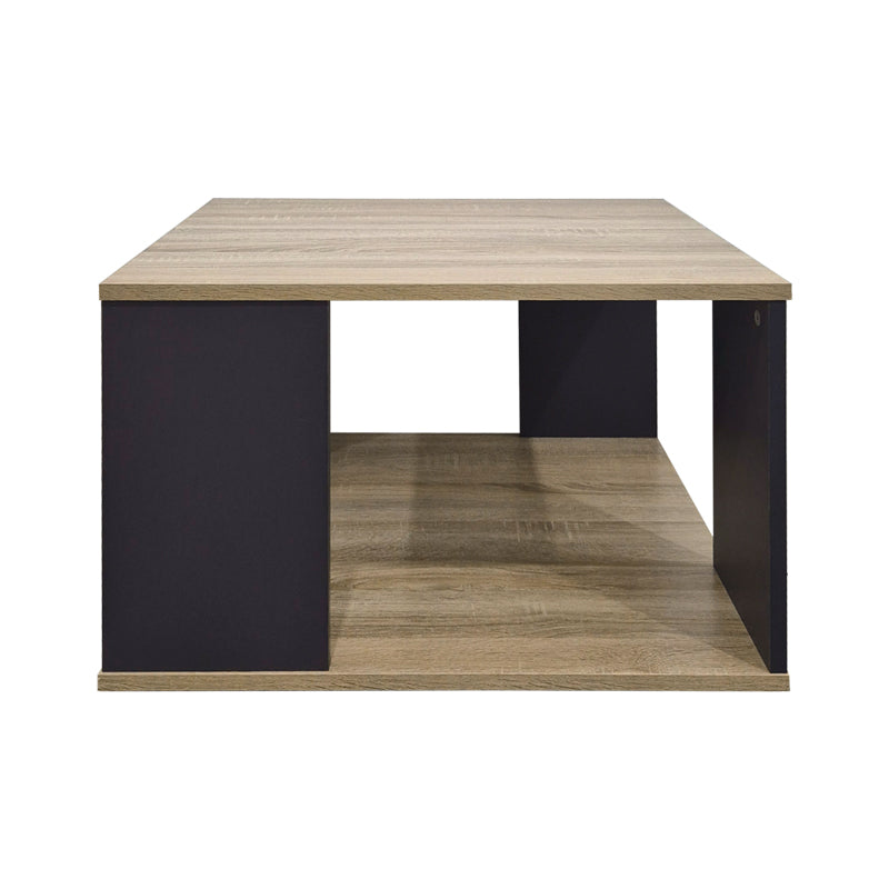 Τραπέζι σαλονιού Zelegan  sonoma-ανθρακί 60x60x39εκ - Pakobazaar