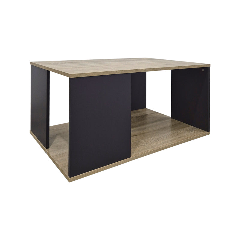 Τραπέζι σαλονιού Zelegan  sonoma-ανθρακί 90x90x44.5εκ - Pakobazaar