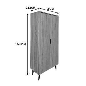 Παπουτσοθήκη-ντουλάπα Oufelia  sonoma 60x32.5x134.5εκ - Pakobazaar