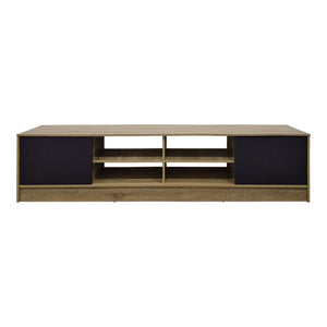 Έπιπλο τηλεόρασης Tivia  sonoma-ανθρακί 180x35x41.5εκ - Pakobazaar