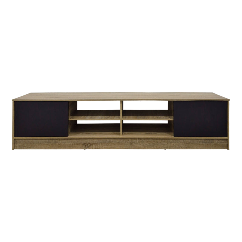 Έπιπλο τηλεόρασης Tivia  sonoma-ανθρακί 180x35x41.5εκ - Pakobazaar