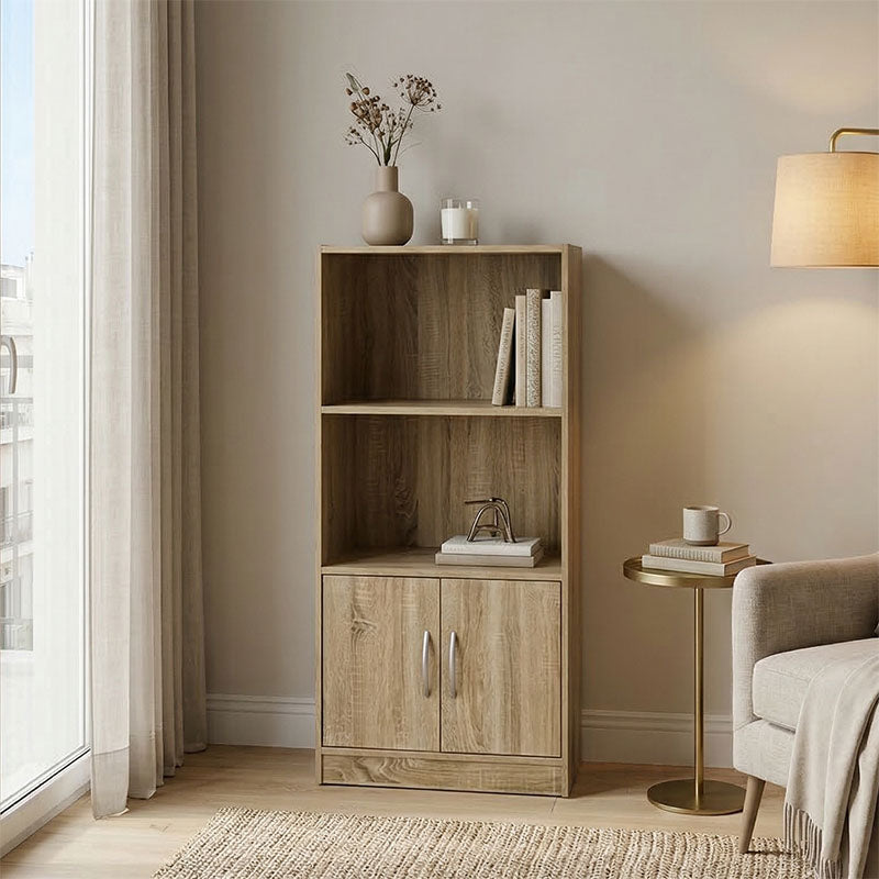 Βιβλιοθήκη Tekaro  sonoma 60x30x120εκ - Pakobazaar