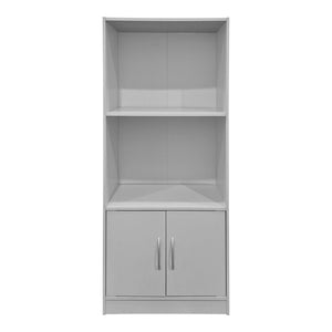 Βιβλιοθήκη Tekaro  λευκή 60x30x120εκ - Pakobazaar