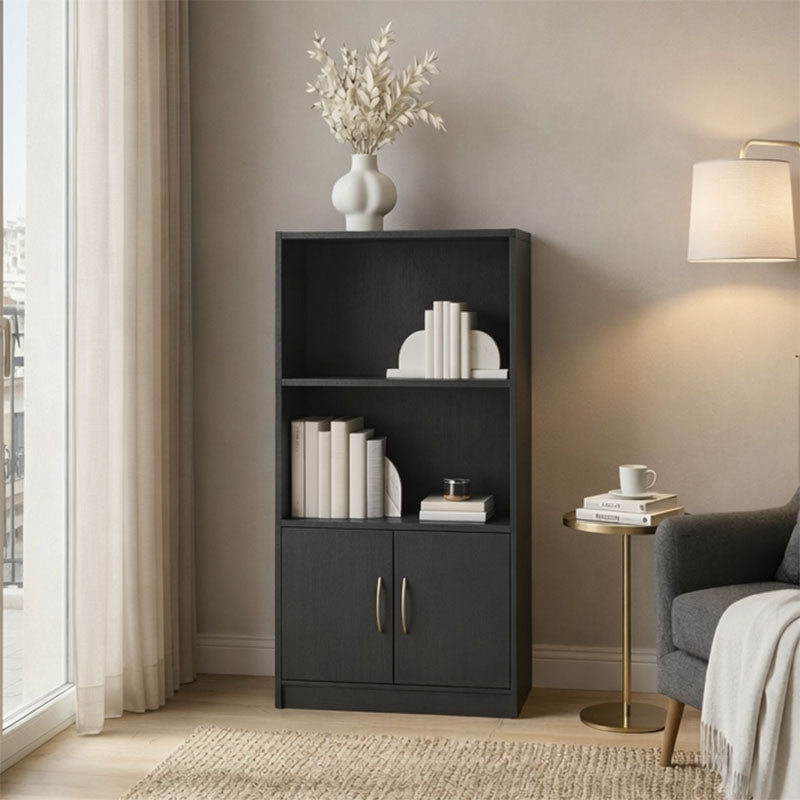Βιβλιοθήκη Tekaro  ανθρακί 60x30x120εκ - Pakobazaar