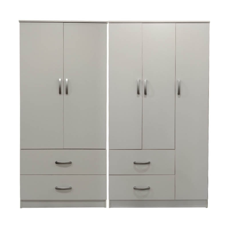 Ντουλάπα πεντάφυλλη Athos  λευκή 170x42x180εκ - Pakobazaar