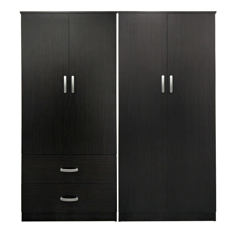 Ντουλάπα τετράφυλλη Athos  wenge 160x42x180εκ - Pakobazaar