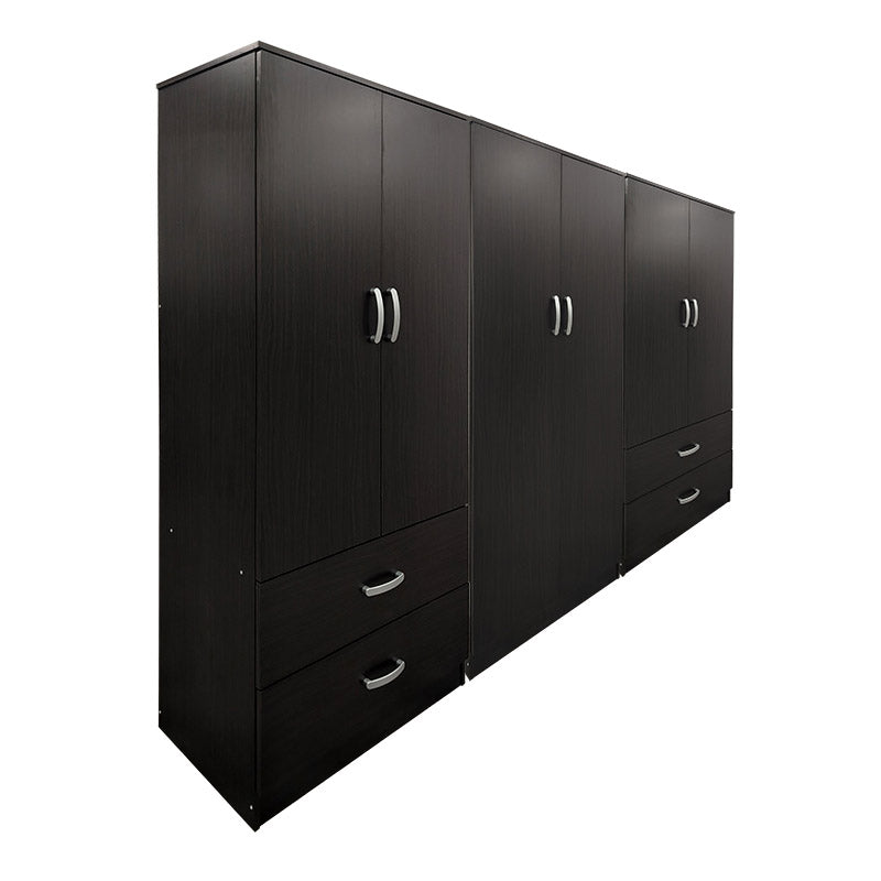 Ντουλάπα εξάφυλλη Athos  wenge 240x42x180εκ - Pakobazaar