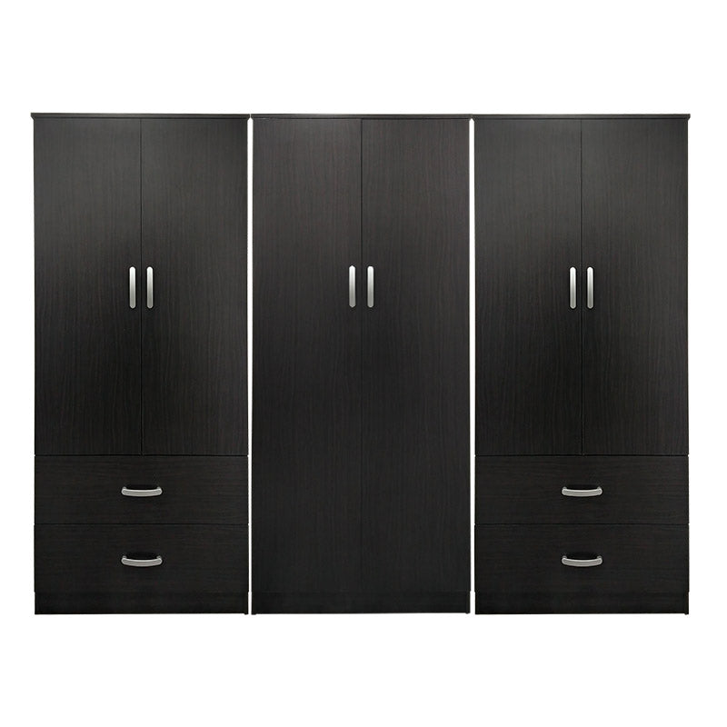 Ντουλάπα εξάφυλλη Athos  wenge 240x42x180εκ - Pakobazaar