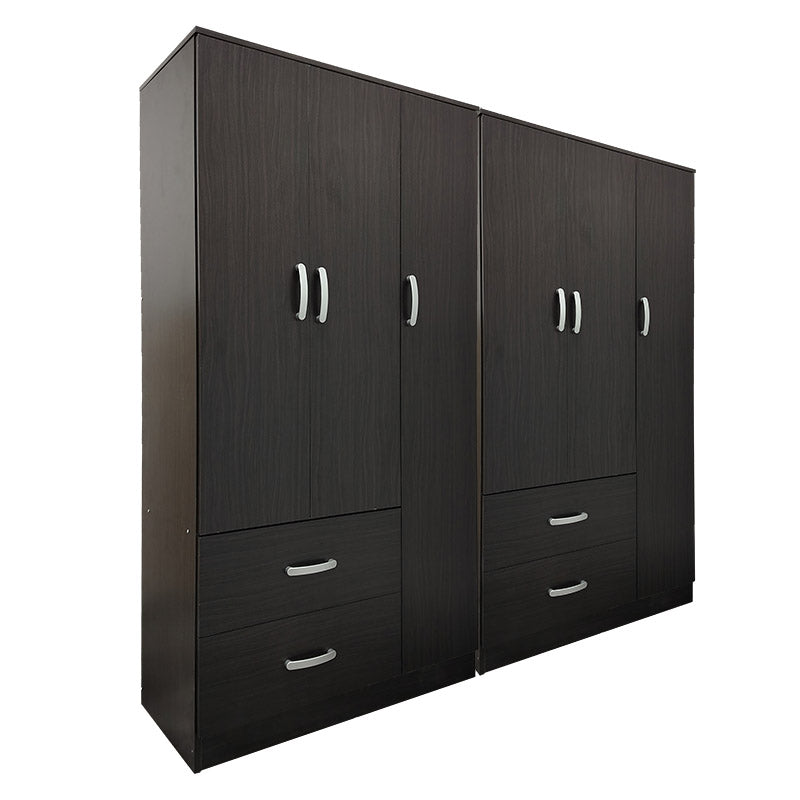 Ντουλάπα εξάφυλλη Athos  wenge 180x42x180εκ - Pakobazaar
