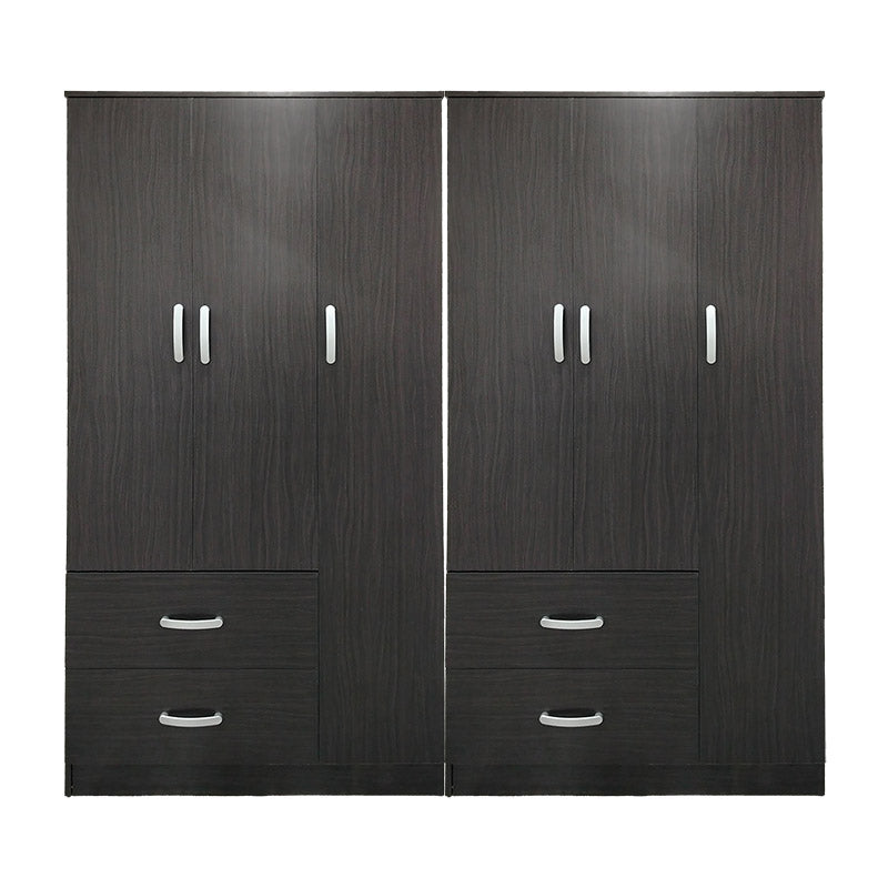 Ντουλάπα εξάφυλλη Athos  wenge 180x42x180εκ - Pakobazaar
