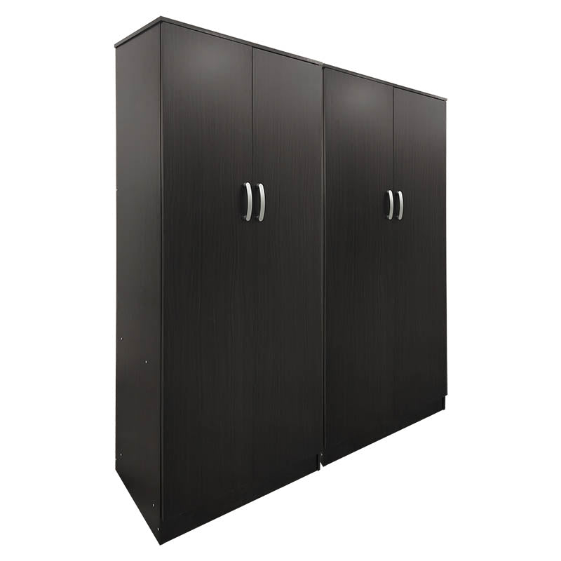 Ντουλάπα τετράφυλλη Athos Ι  wenge 160x42x180εκ - Pakobazaar