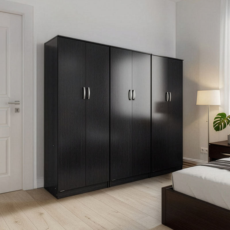 Ντουλάπα εξάφυλλη Athos  wenge 240x42x180εκ - Pakobazaar