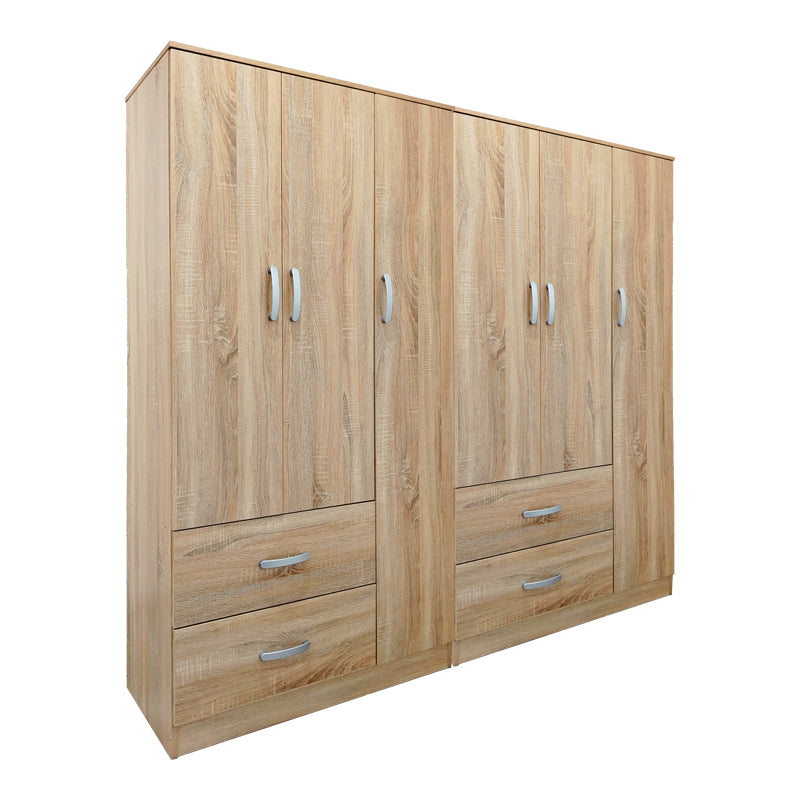 Ντουλάπα εξάφυλλη Athos  sonoma 180x42x180εκ - Image 3