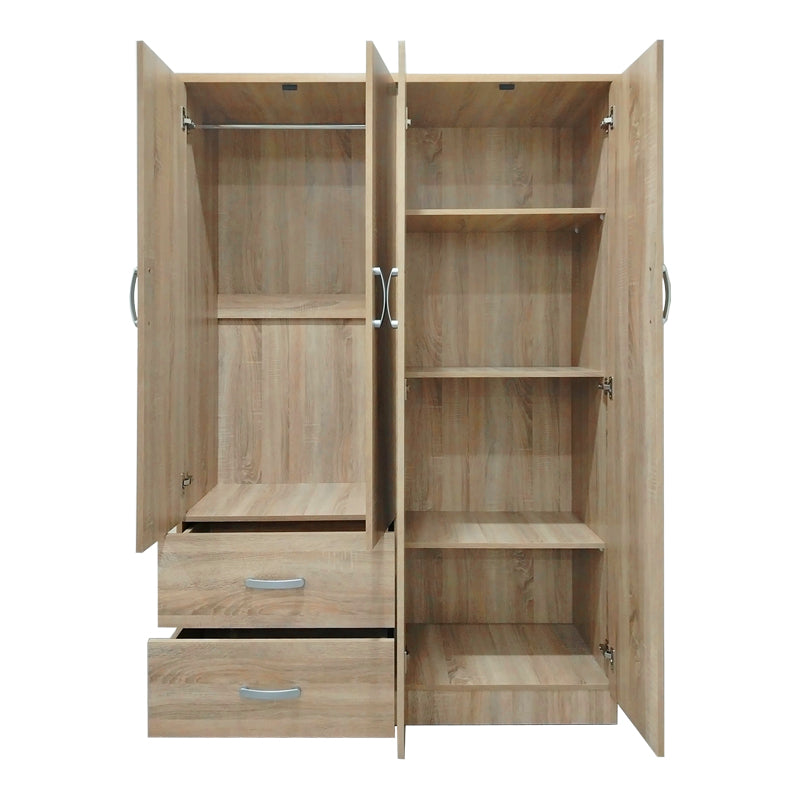 Ντουλάπα εξάφυλλη Athos  Sonoma 200.5x42x180εκ - Pakobazaar