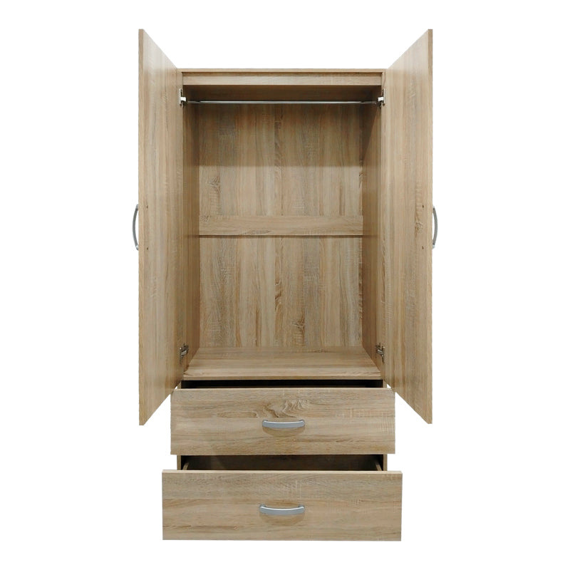 Ντουλάπα εξάφυλλη Athos  Sonoma 200.5x42x180εκ - Pakobazaar