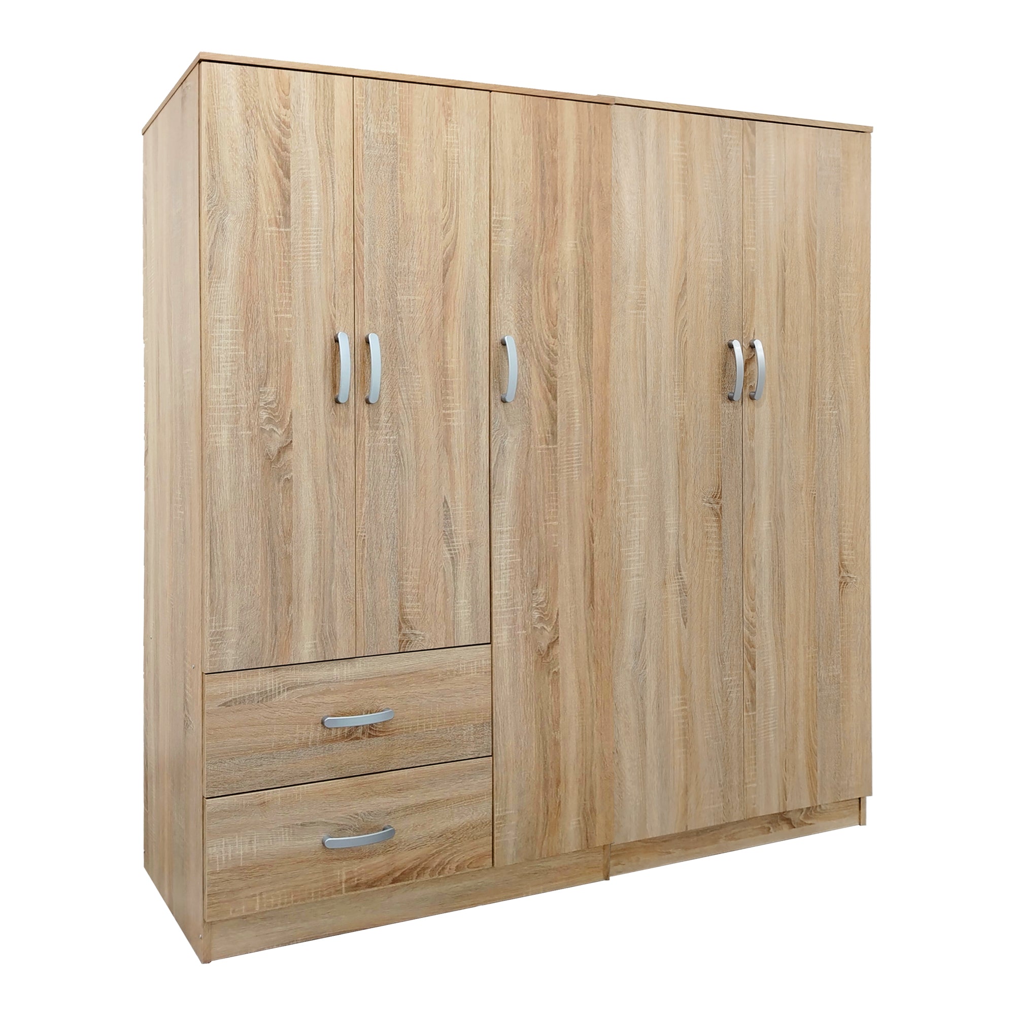 Ντουλάπα πεντάφυλλη Athos I  sonoma 170x42x180εκ - Pakobazaar