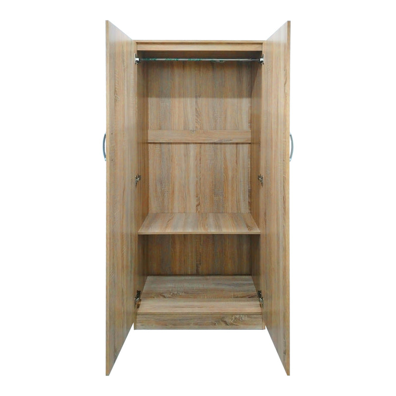 Ντουλάπα εξάφυλλη Athos ΙΙ  sonoma 240x42x180εκ - Pakobazaar