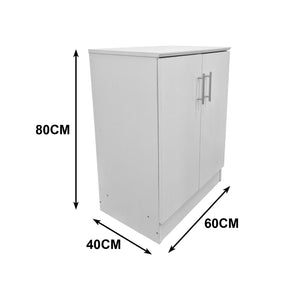 Παπουτσοθήκη-ντουλάπι Souken  6 ζευγών λευκό 60x40x80εκ - Pakobazaar