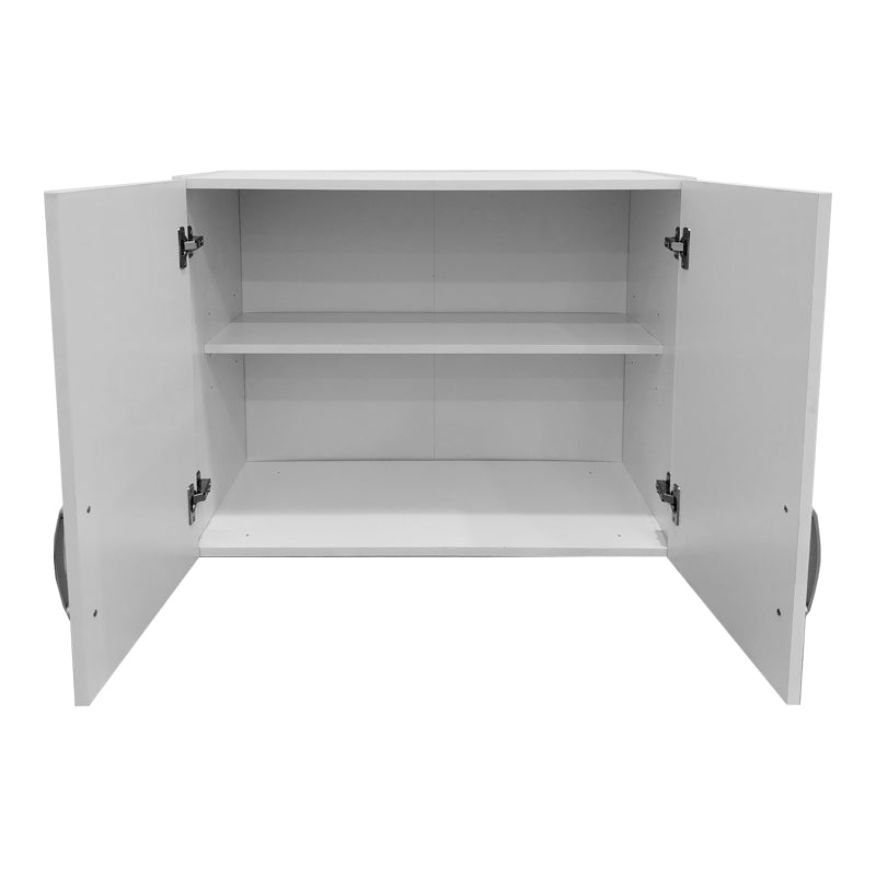 Ντουλάπα πεντάφυλλη με πατάρι Athos  λευκή 170x42x240εκ