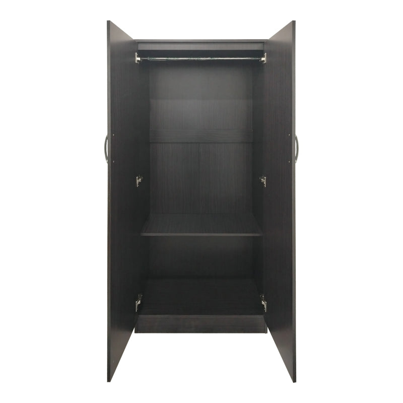 Ντουλάπα εξάφυλλη με πατάρι Athos I  wenge 240x42x240εκ