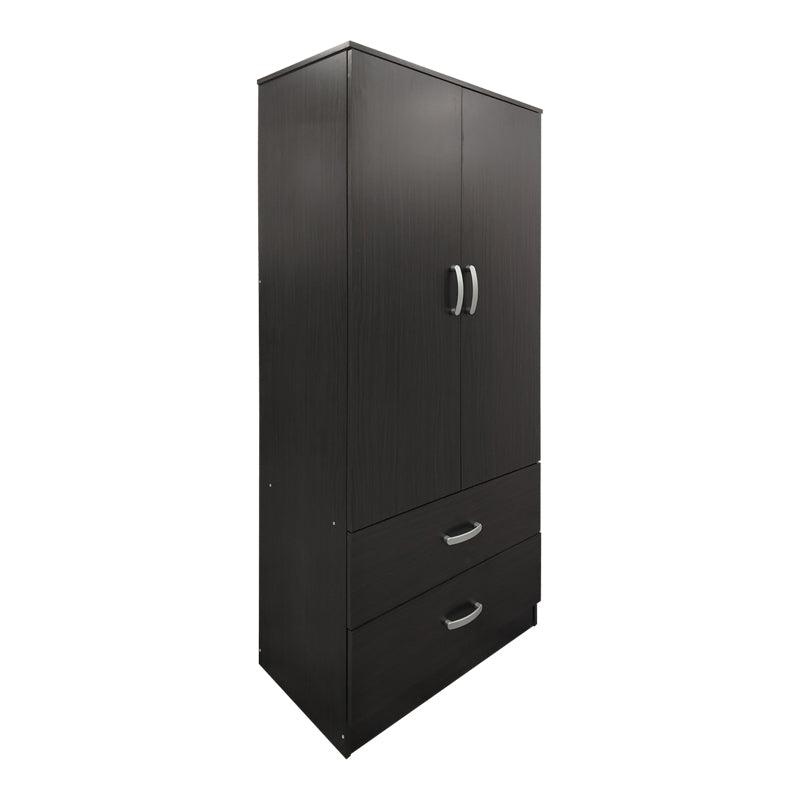 Ντουλάπα πεντάφυλλη με πατάρι Athos  wenge 170x42x240εκ - Pakobazaar