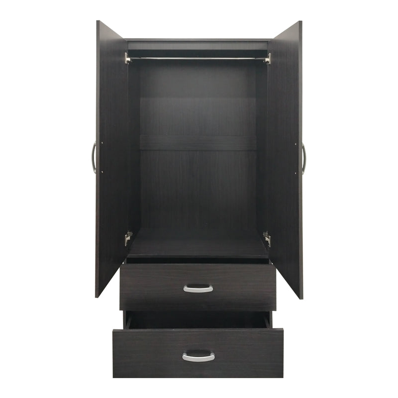 Ντουλάπα πεντάφυλλη με πατάρι Athos  wenge 170x42x240εκ - Pakobazaar