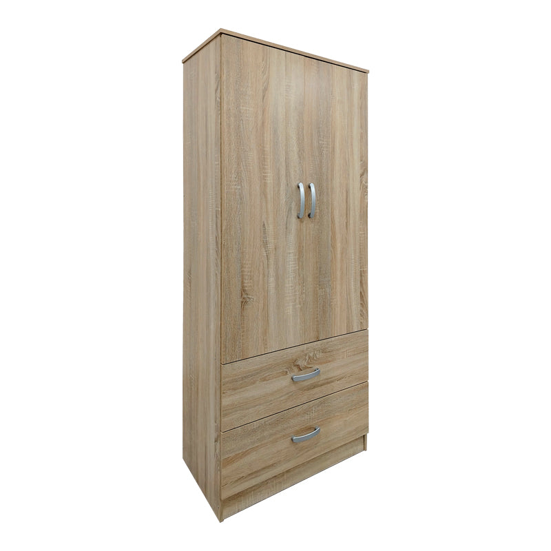 Ντουλάπα εξάφυλλη με πατάρι Athos  sonoma 240x42x240εκ