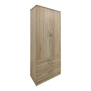 Ντουλάπα πεντάφυλλη με πατάρι Athos  sonoma 170x42x240εκ - Pakobazaar
