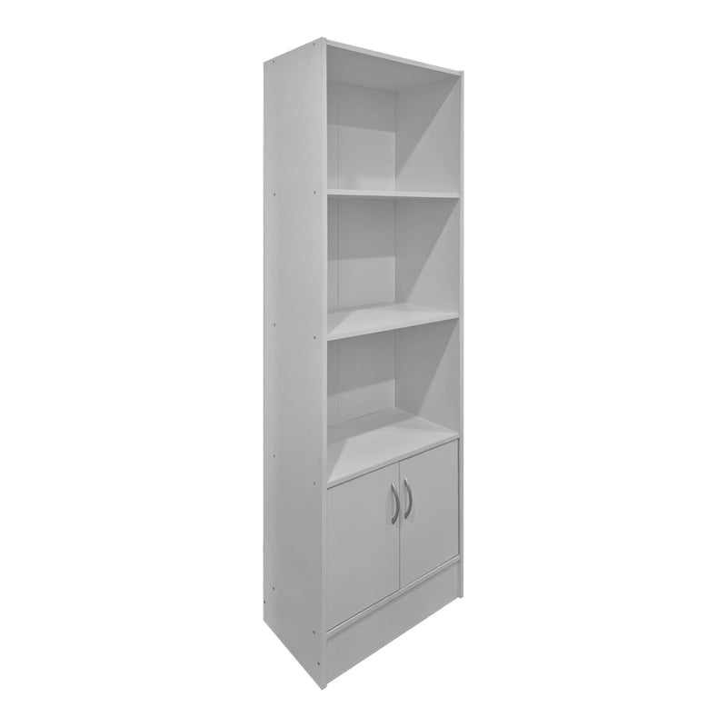 Βιβλιοθήκη Tekaro  λευκό 57x33x180εκ - Pakobazaar