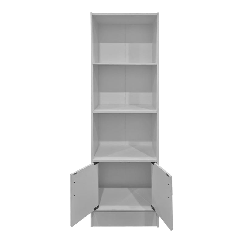 Βιβλιοθήκη Tekaro  λευκό 57x33x180εκ - Pakobazaar