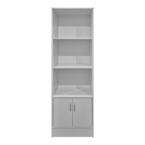 Βιβλιοθήκη Tekaro  λευκό 57x33x180εκ - Pakobazaar