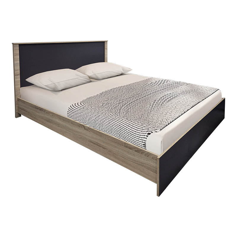 Σετ Κρεβατοκάμαρας Athos Sonoma Ανθρακί με Κρεβάτι 160x200εκ Σετ 3τεμ - Pakobazaar