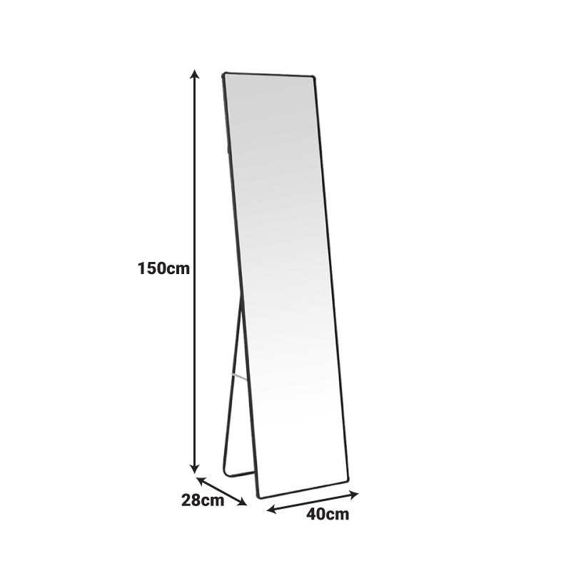 Καθρέπτης Moira  αλουμίνιο σε χρυσή απόχρωση 40x28x150εκ - Image 3