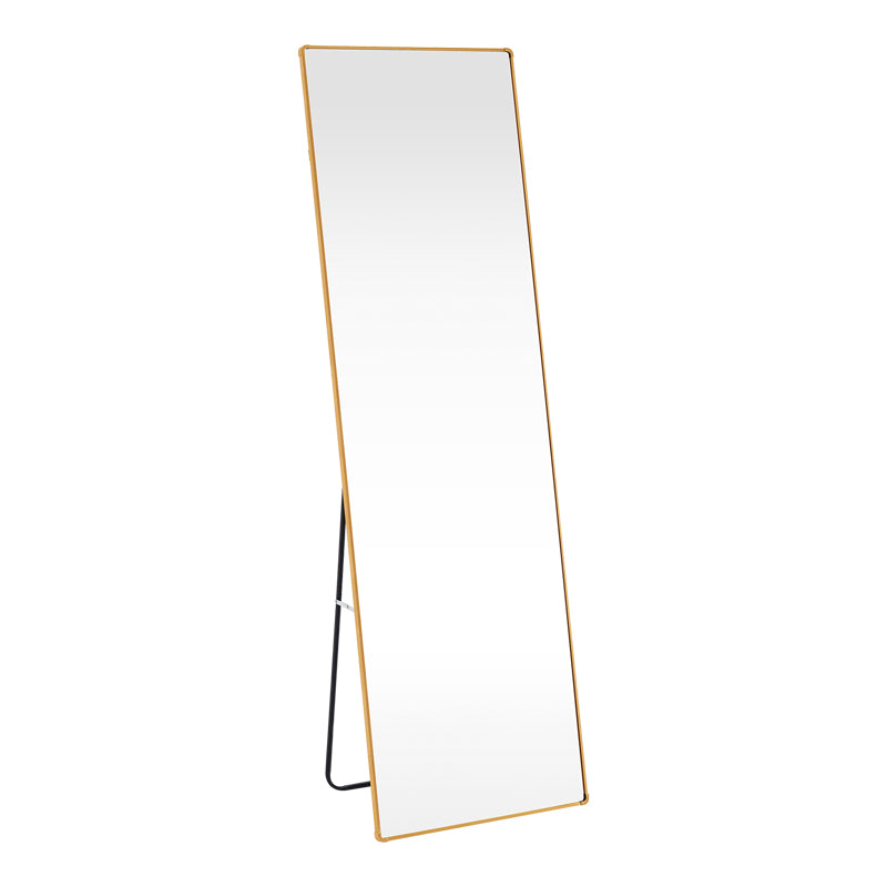 Καθρέπτης Moira  αλουμίνιο χρυσό 50x28x160εκ - Pakobazaar