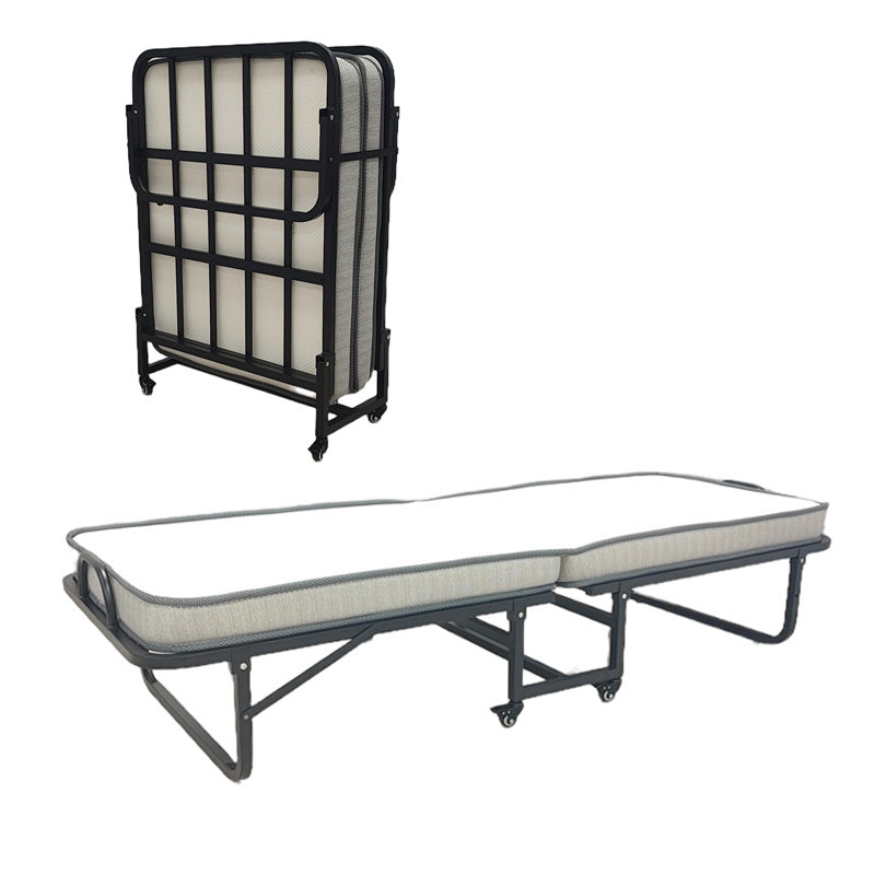 Ράντζο-κρεβάτι με στρώμα 10εκ Kamu  μαύρο 75x190εκ - Image 1