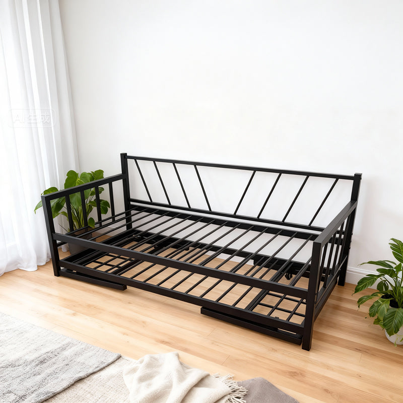 Κρεβάτι-Καναπές Remmie  μέταλλο μαύρο 90x190εκ - Pakobazaar