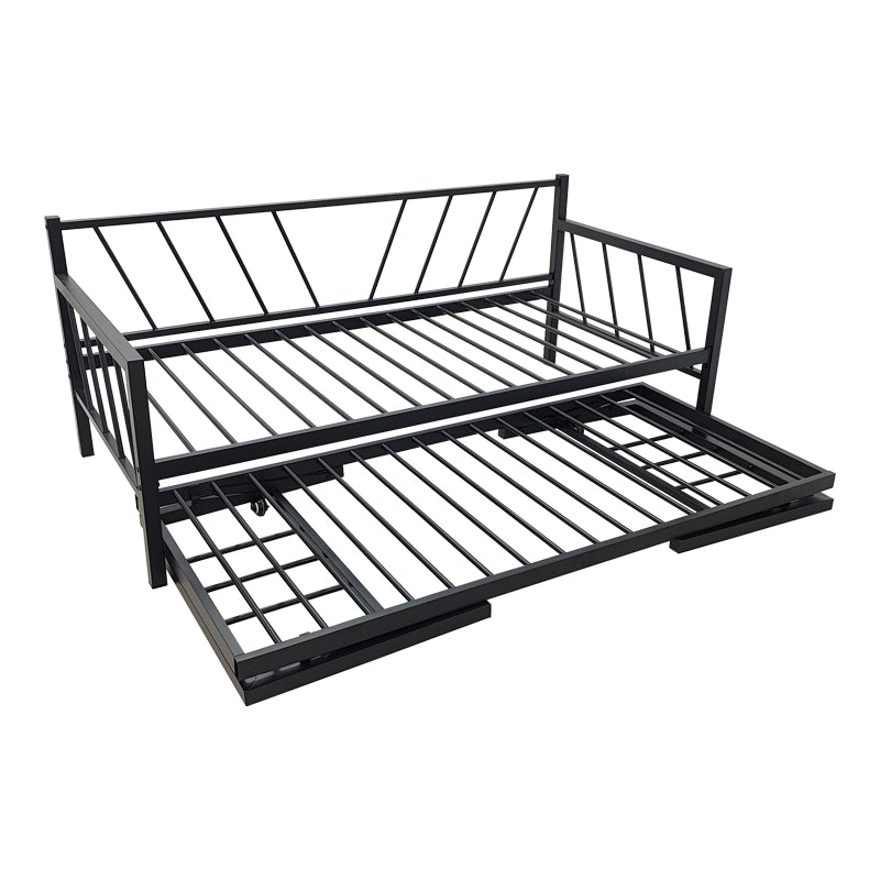 Κρεβάτι-Καναπές Remmie  μέταλλο μαύρο 90x190εκ - Pakobazaar