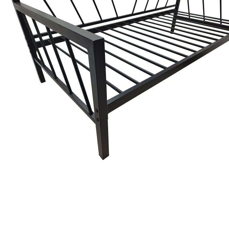 Κρεβάτι-Καναπές Remmie  μέταλλο μαύρο 90x190εκ - Pakobazaar