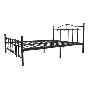 Κρεβάτι Wotso  μεταλλικό μαύρο 140x200εκ - Pakobazaar