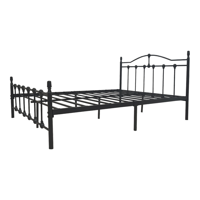 Κρεβάτι Wotso  μεταλλικό μαύρο 140x200εκ - Pakobazaar