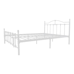 Κρεβάτι Wotso  μεταλλικό λευκο 140x200εκ - Pakobazaar