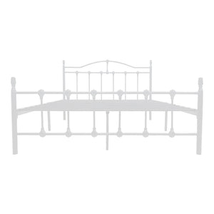Κρεβάτι Wotso  μεταλλικό λευκο 140x200εκ - Pakobazaar