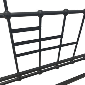 Κρεβάτι-Καναπές Routha  μεταλλικός μαύρο 90x190εκ - Pakobazaar