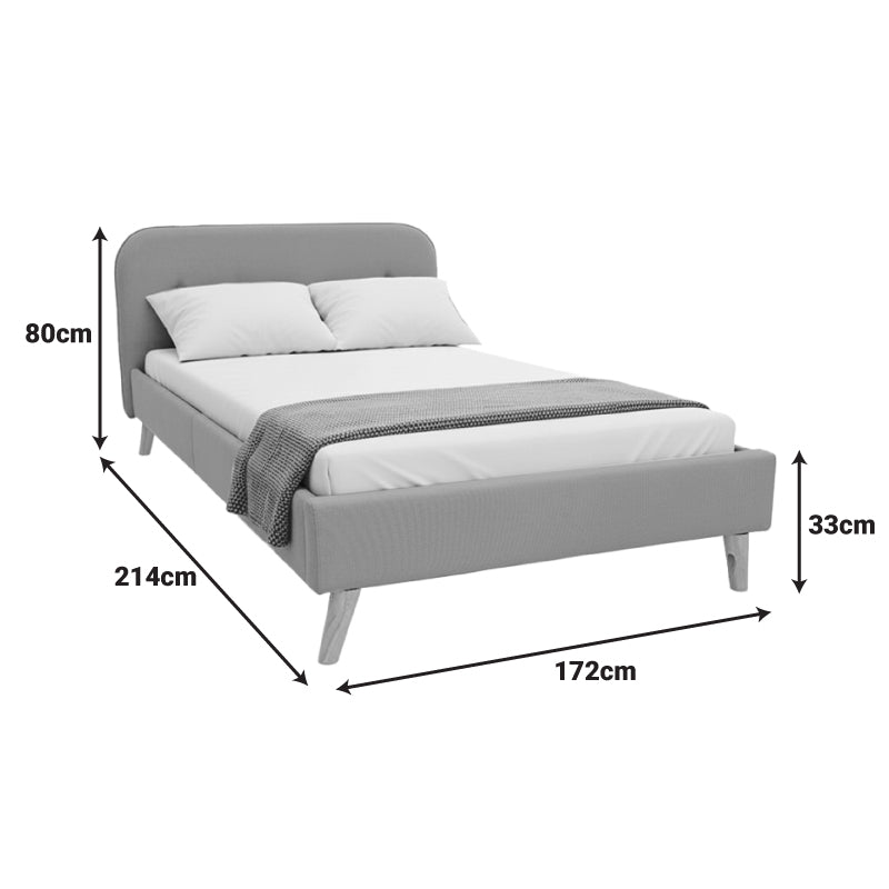 Κρεβάτι LumiLux  ύφασμα σε μπεζ απόχρωση 160x200εκ - Pakobazaar
