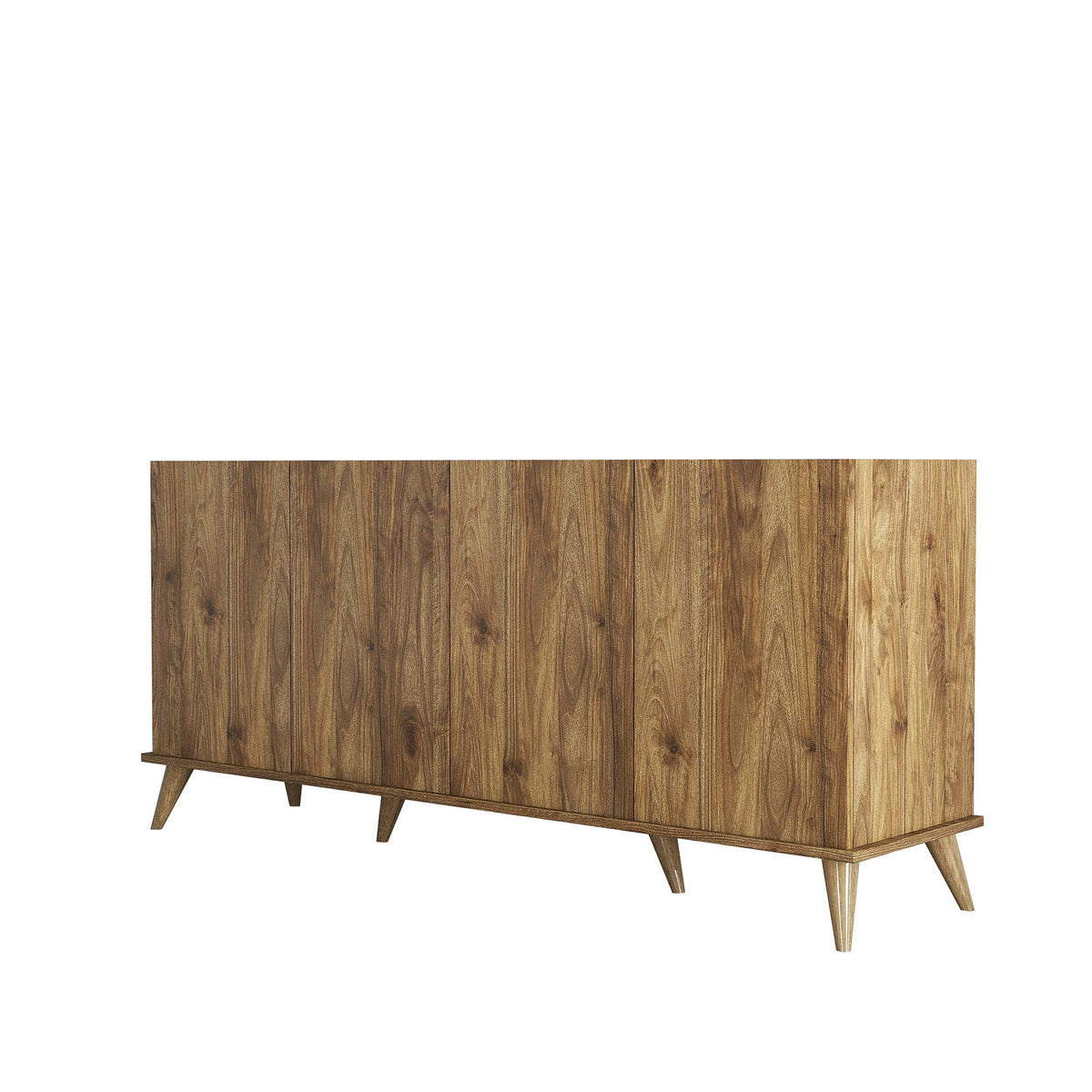 Κονσόλα Spetses Με Ράφια Καρυδί 180x45x80.8 εκ. Μελαμίνης