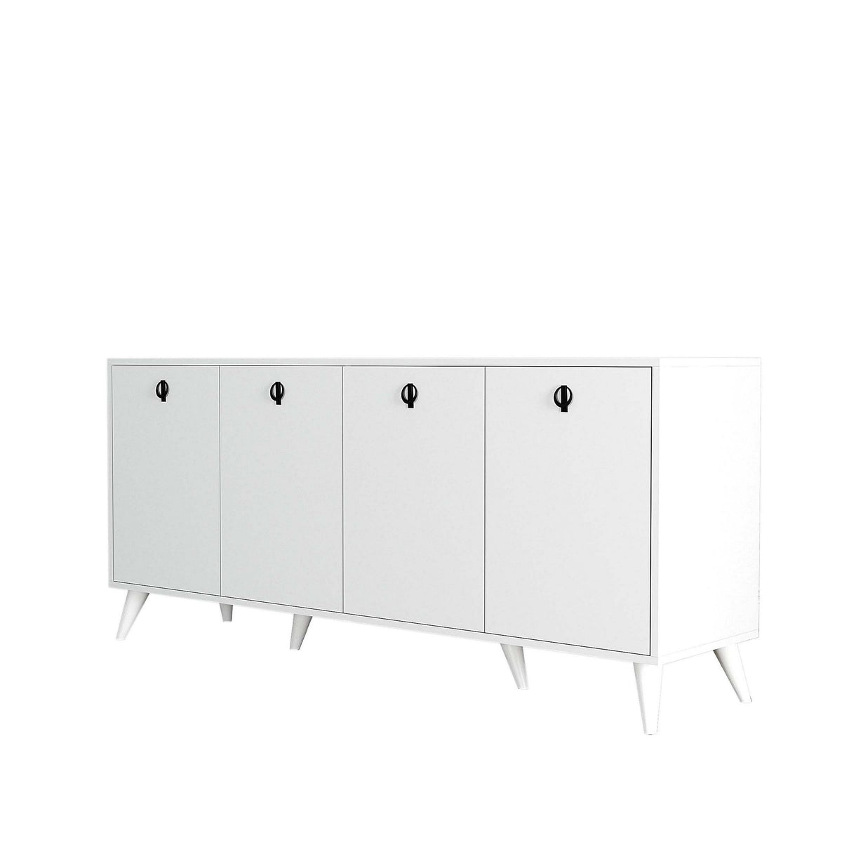 Κονσόλα Malades Λευκό 180x45x80 εκ. Μελαμίνης